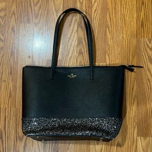 Kate spade tote with matching clutch